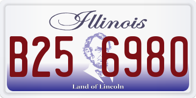 IL license plate B256980
