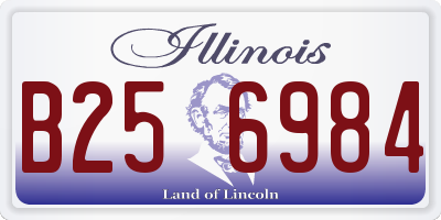 IL license plate B256984