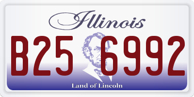 IL license plate B256992