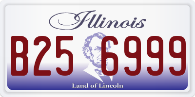 IL license plate B256999