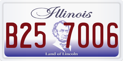 IL license plate B257006