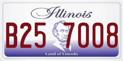 IL license plate B257008