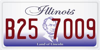 IL license plate B257009