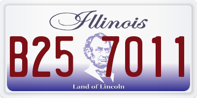 IL license plate B257011