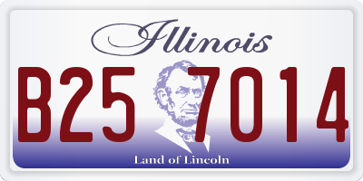 IL license plate B257014