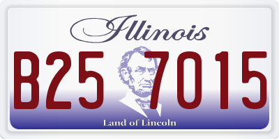 IL license plate B257015