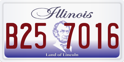 IL license plate B257016