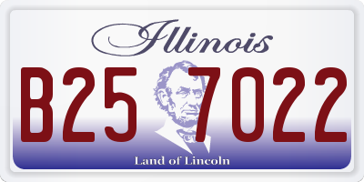 IL license plate B257022