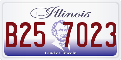 IL license plate B257023