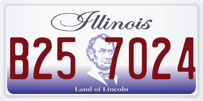 IL license plate B257024