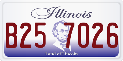 IL license plate B257026
