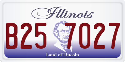 IL license plate B257027