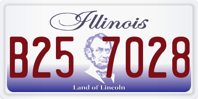IL license plate B257028