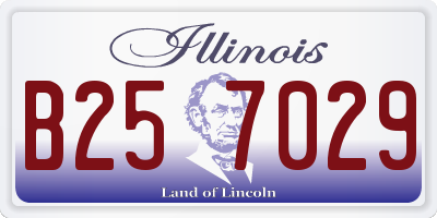 IL license plate B257029