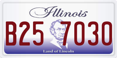 IL license plate B257030