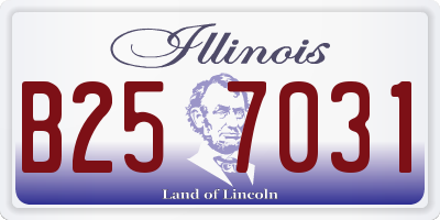 IL license plate B257031