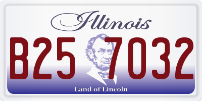 IL license plate B257032