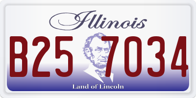 IL license plate B257034