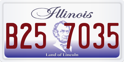 IL license plate B257035