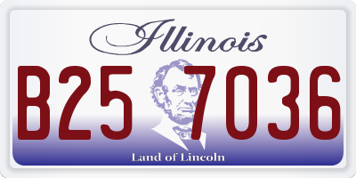IL license plate B257036