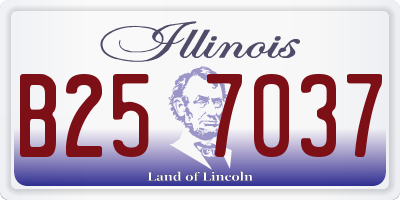 IL license plate B257037