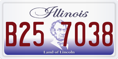 IL license plate B257038