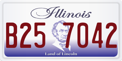 IL license plate B257042
