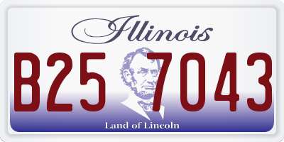 IL license plate B257043