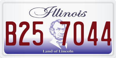 IL license plate B257044