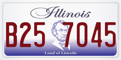 IL license plate B257045