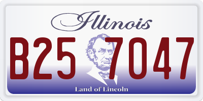 IL license plate B257047