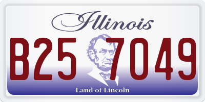 IL license plate B257049