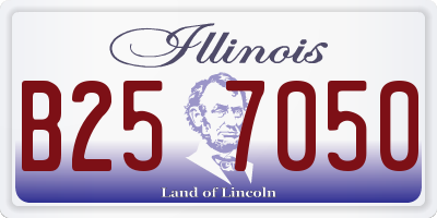 IL license plate B257050