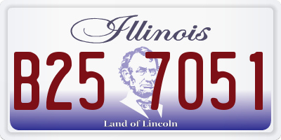 IL license plate B257051