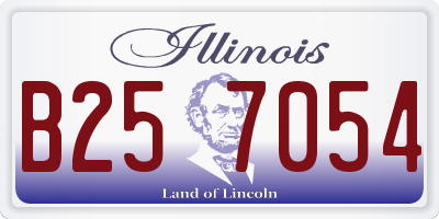 IL license plate B257054