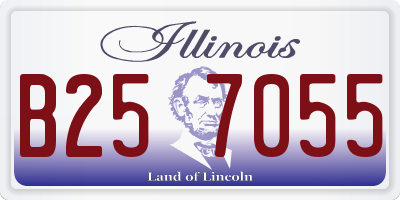 IL license plate B257055