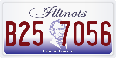 IL license plate B257056