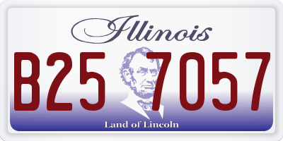 IL license plate B257057