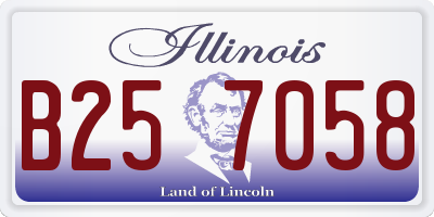 IL license plate B257058
