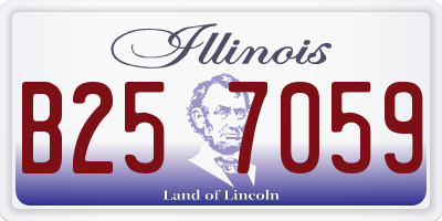 IL license plate B257059