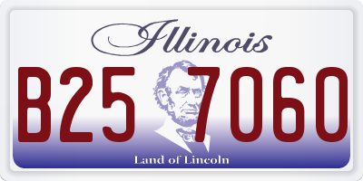 IL license plate B257060