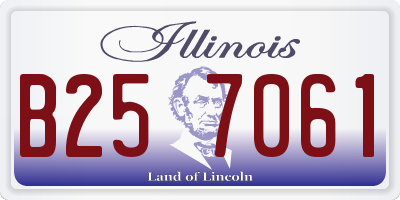 IL license plate B257061
