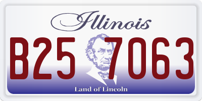 IL license plate B257063
