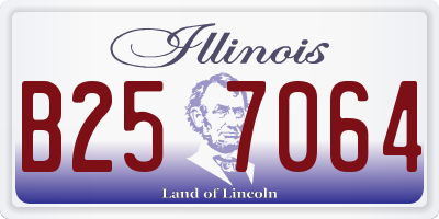 IL license plate B257064