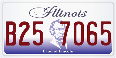 IL license plate B257065