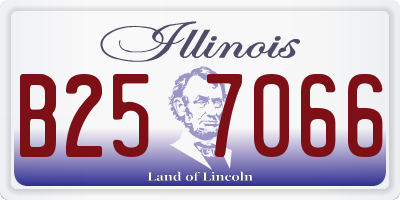 IL license plate B257066