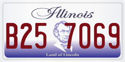 IL license plate B257069