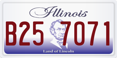 IL license plate B257071