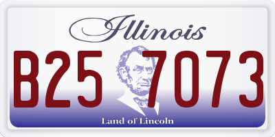 IL license plate B257073
