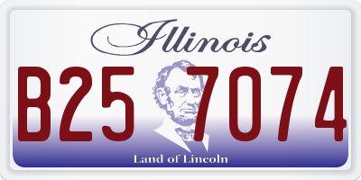 IL license plate B257074